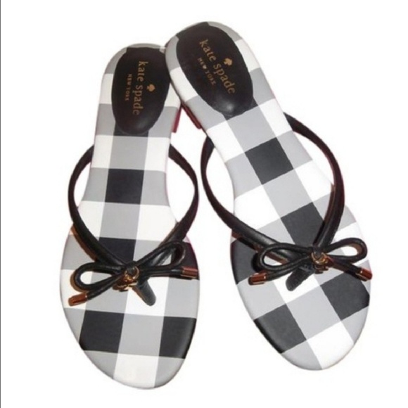 black and white plaid sandals